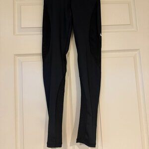 Nike Pro Hypercool Black Mesh Panel Leggings NWOT